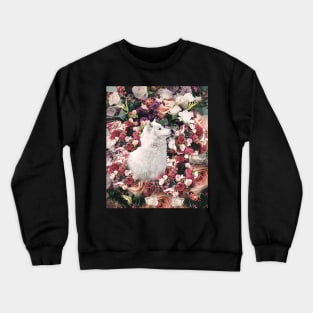 Cute Floral Wolf Flower Crewneck Sweatshirt